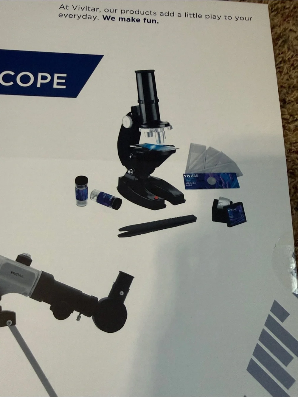 Vivitar Stars & Beyond 2-in-1 Microscope & Telescope Combo Kit